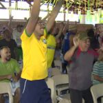 Acolhidos da Fazenda da Esperança acompanham jogo contra o Japão