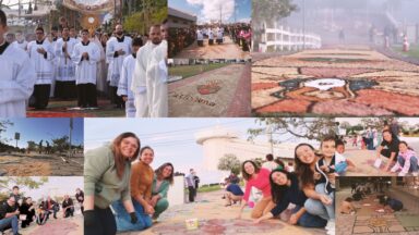 Igreja celebra Corpus Christi com a tradicional confecção dos tapetes