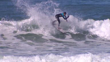 Atletas participam de mais uma etapa do circuito nacional de surfe