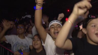 Jovens celebram a noite de música, alegria e encontro no sábado do PHN