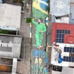 Pinturas gigantes inspiram torcida gaúcha na caminhada rumo ao Hexa