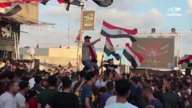 Torcedores na Faixa de Gaza sofrem no jogo Egito e Argentina