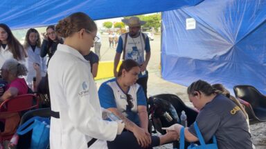 Projeto ajuda romeiros às margens da Dutra durante caminhada