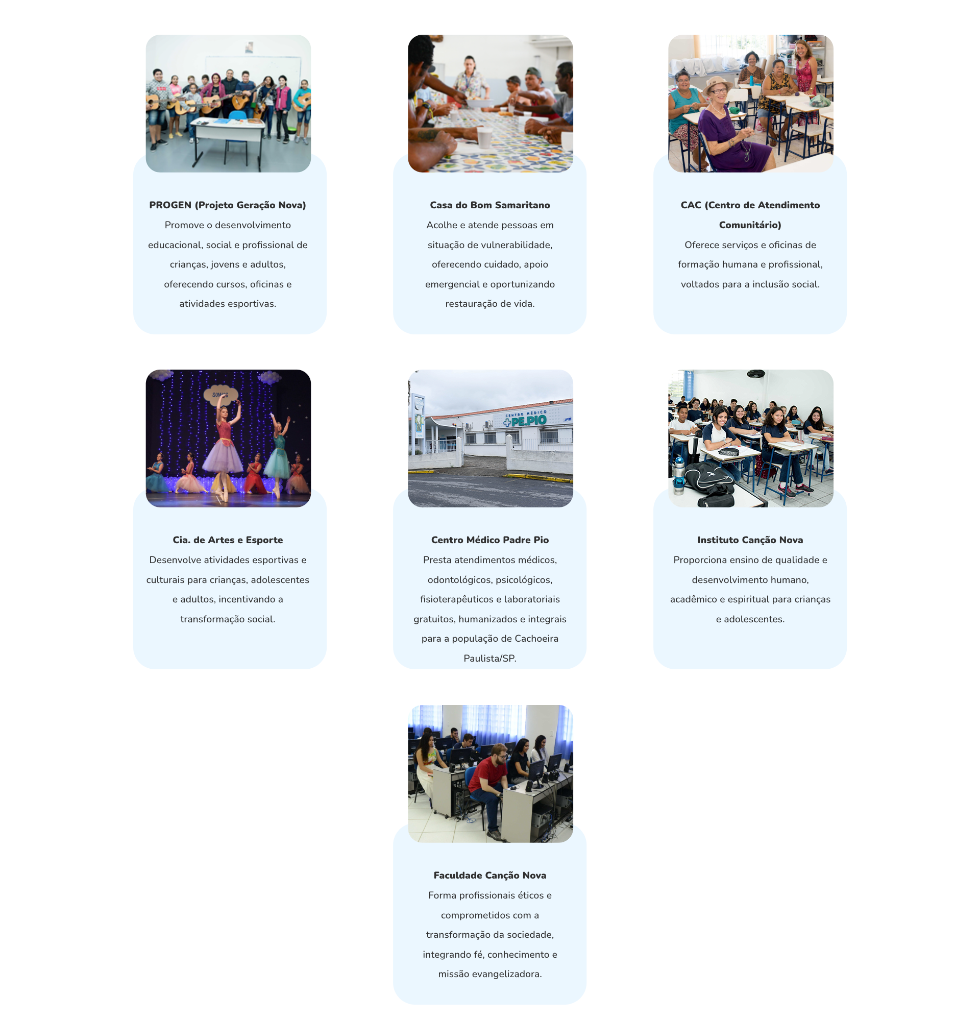 Seja sócio evangelizador - Projetos Sociais