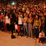 Peregrinos acompanham show de Ziza Fernandes e músicos Canção Nova no Hosana Brasil