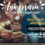 Sócio Evangelizador tem 20% de desconto em toda loja virtual