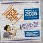 Inscrições abertas para o Vestibular 2019