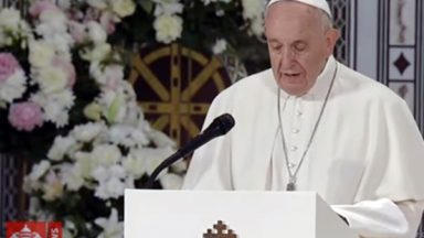 Romênia: Papa reza o Pai Nosso com católicos e ortodoxos