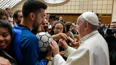 Papa: esporte é ótima ocasião para aprender a dar o melhor de si