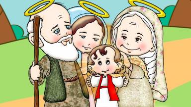 O vovô e a vovó do menino Jesus