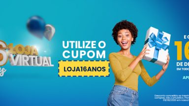 Cupom LOJA16ANOS