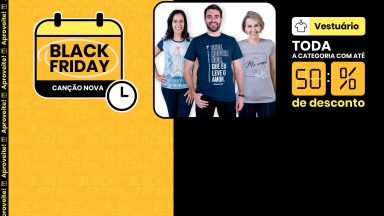 Toda a categoria de vestuário com até 50% de desconto. Confira!
