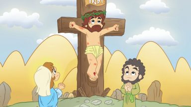 Jesus é crucificado