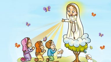 Nossa Senhora e os tres pastorinhos