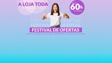 Produtos com até 60% de Desconto!