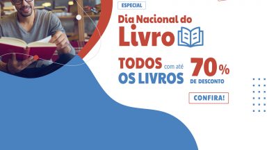 Uma seleção de livros com até 70% de desconto. Confira