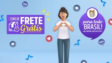 Hoje é dia de frete grátis! Aproveite!