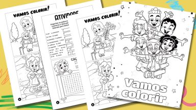 Livrinho para colorir e brincar