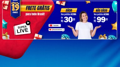 Frete grátis Super Live. Aproveite!