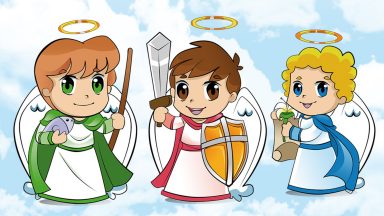 São Miguel, São Rafael, São Gabriel, rogai por nós!