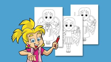 Arcanjos para colorir