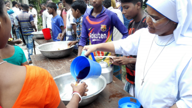 Dar de comer a quem tem fome