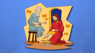 Jesus lavou os pés de seus discípulos