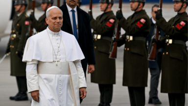 Papa Leão XIV chega à Turquia e inicia sua primeira viagem apostólica