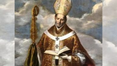 Santo Ildefonso, o bispo dedicado a Virgem Maria