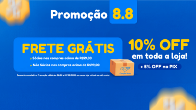 É mês de aniversário da loja virtual! Confira o que preparamos para você