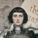 Santa Joana d'Arc, à frente do exército