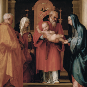 Pintura da Apresentação do Senhor no Templo por Fra Bartolomeo