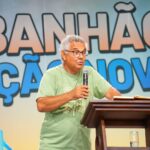 Diácono Nelsinho prega no Rebanhão da Canção Nova em Cachoeira Paulista.