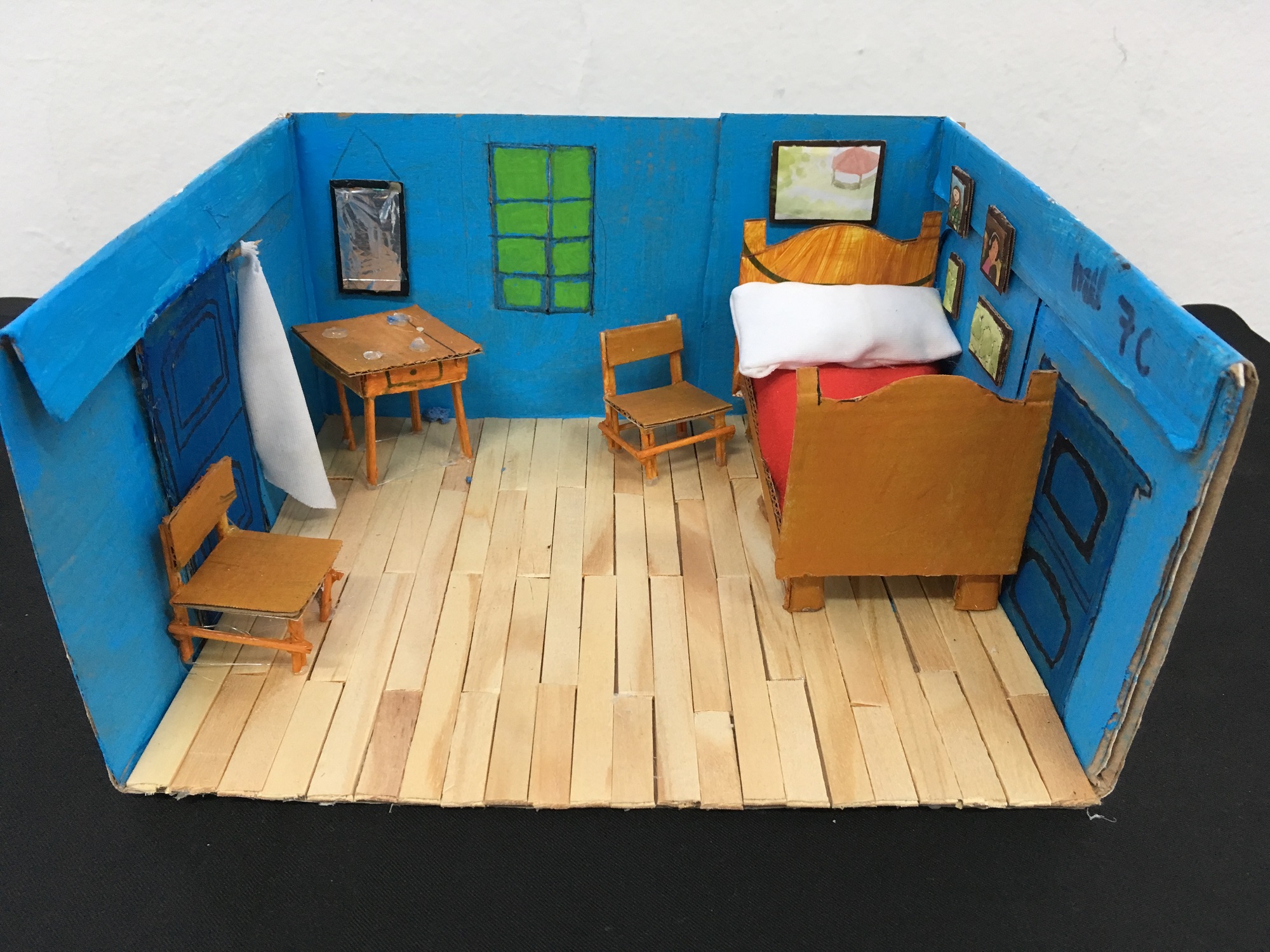 Réplica da obra “O quarto em Arles”, de Vincent Van Gogh| Foto: Eugênia Fraante