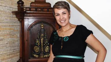 Paula Guimarães e a sua devoção a Nossa Senhora Aparecida