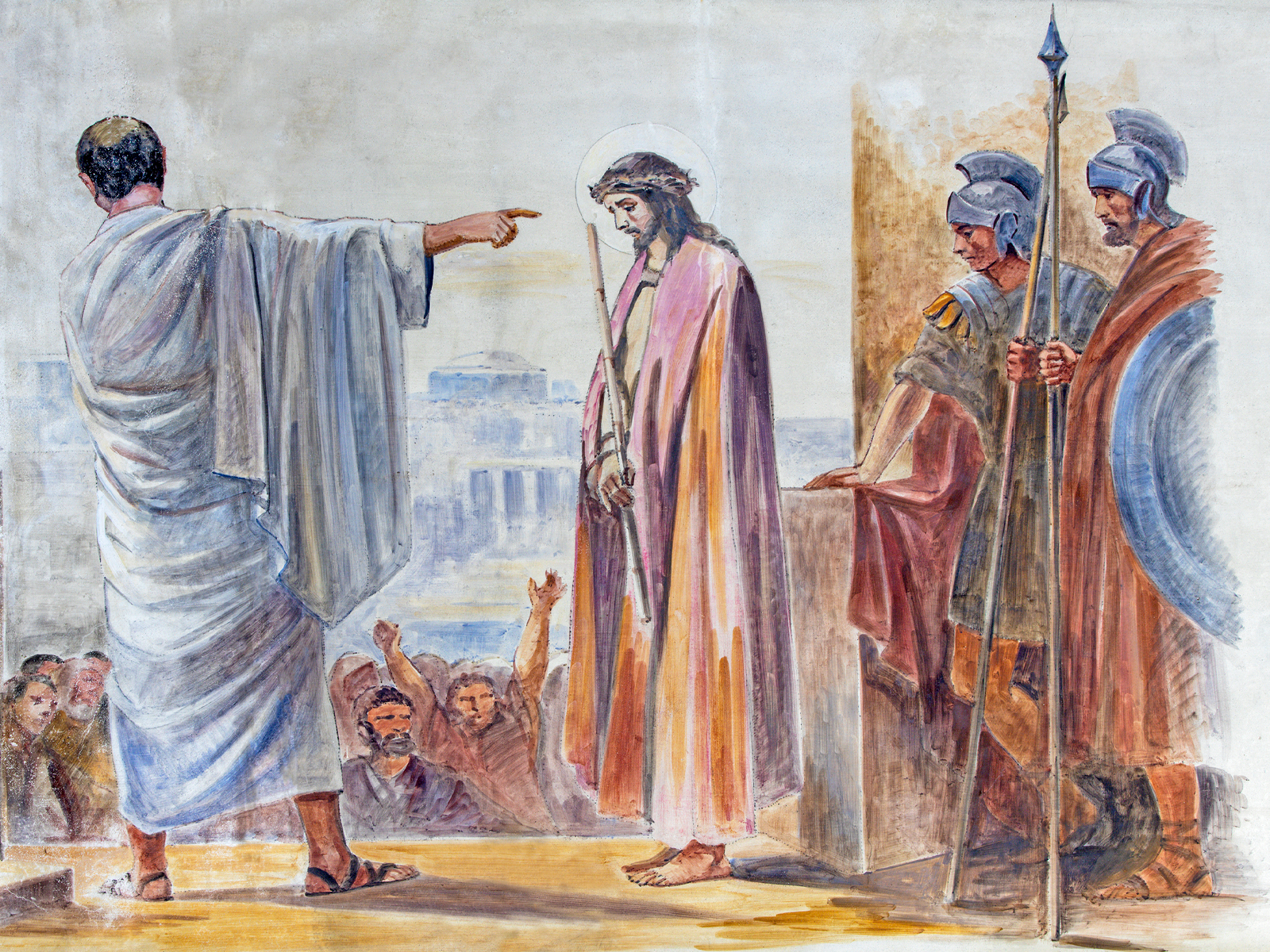 Jesus Cristo Rei diante de Pilatos