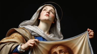 Na Via Dolorosa, Jesus encontra Verônica