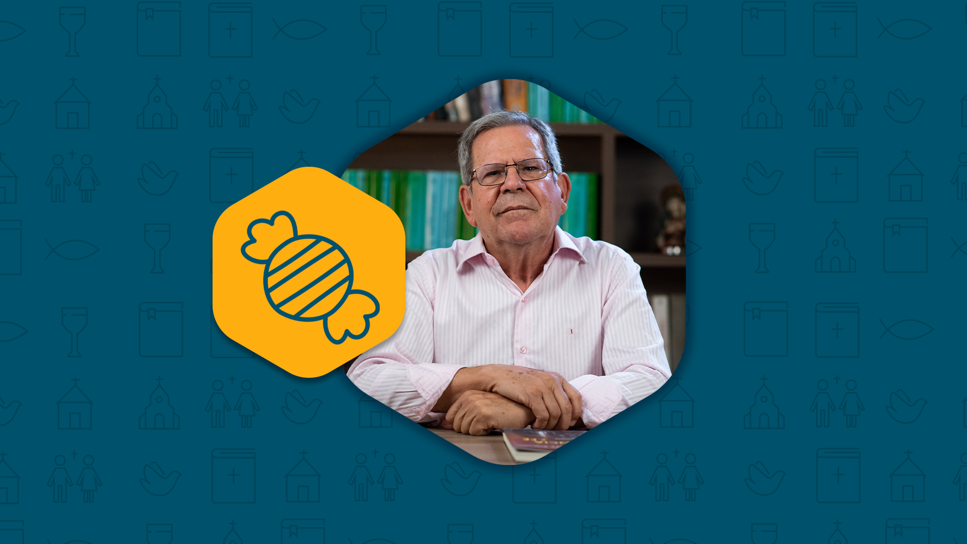 Prof. Felipe Aquino explica a visão da Igreja Católica sobre promessa de distribuir doces no dia de São Cosme e Damião. Inclui ícone de bala simbolizando a oferta da promessa.