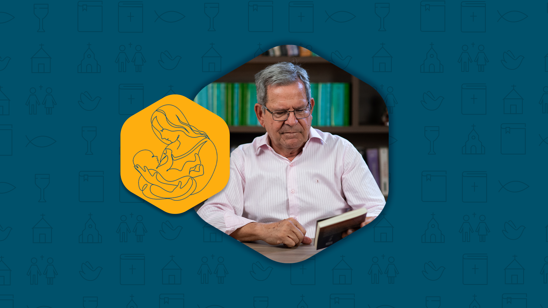 Prof. Felipe Aquino explica o que é a madrinha de toalha no batismo, seu significado simbólico dentro do rito. Inclui ícone de mulher segurando um bebê simbolizando o vinculo entre afilhado e padrinhos.