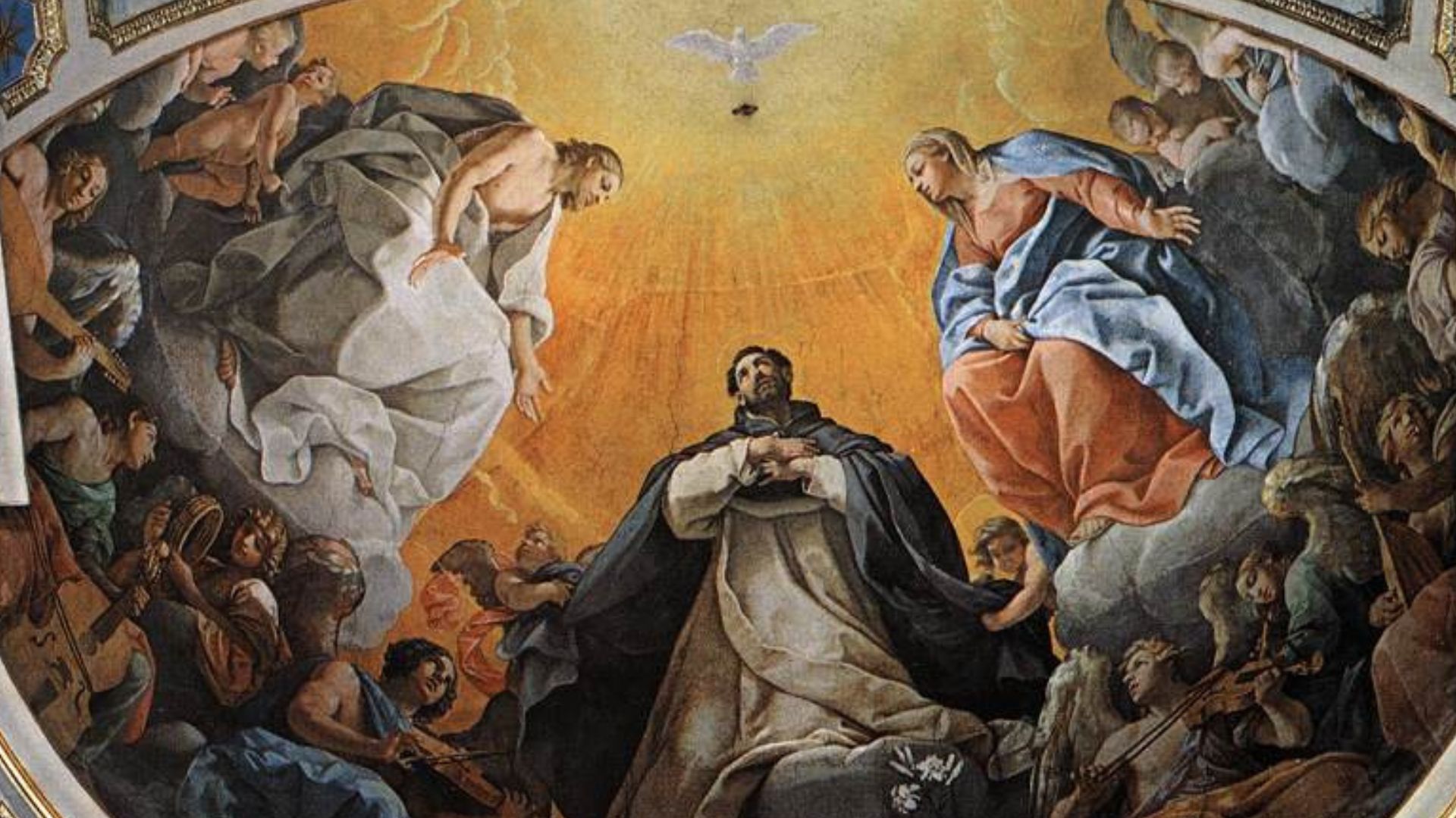 São Domingos Gusmão, contemporâneo de Francisco de Assis, nasceu em Castela Velha, e morreu em 6 de agosto de 1221, em Bolonha, Itália