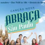 Fiéis participam de evento com padre Marcelo Rossi no Ibirapuera