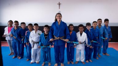 Festival de judô reúne alunos da Cia. de Artes e Esportes Canção Nova
