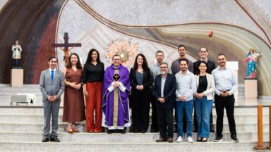 Nova diretoria da Fundação João Paulo II participa de missa em ação de graças no Santuário do Pai das Misericórdias
