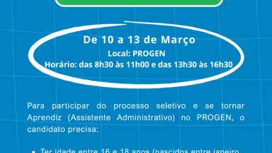 Prazo para inscrição no programa Jovem Aprendiz encerra nesta sexta-feira (13/03)