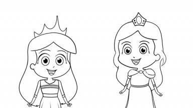 Princesas para Colorir - Cantinho da Criança