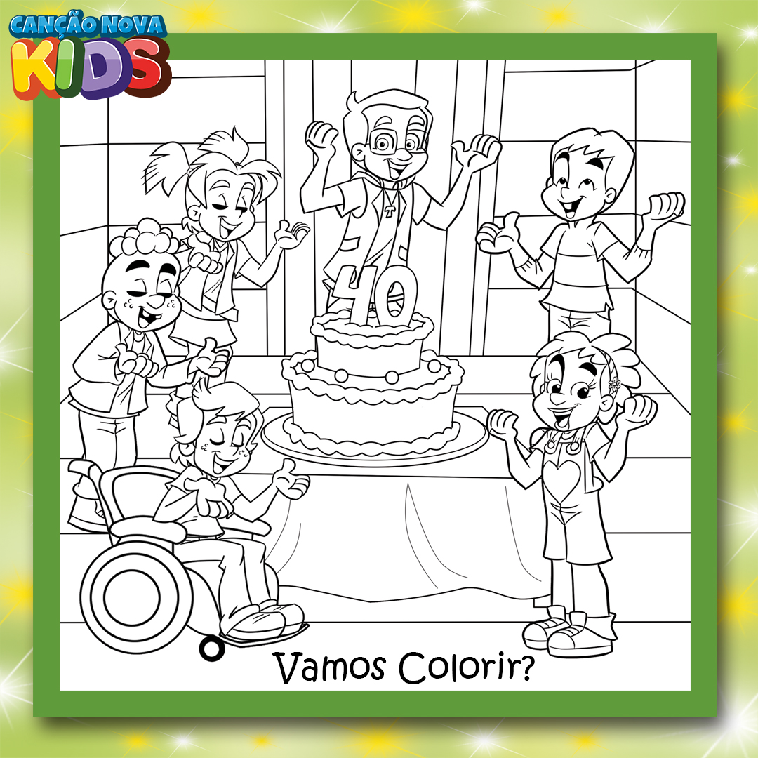 Desenhos para Colorir - Nosso Clubinho