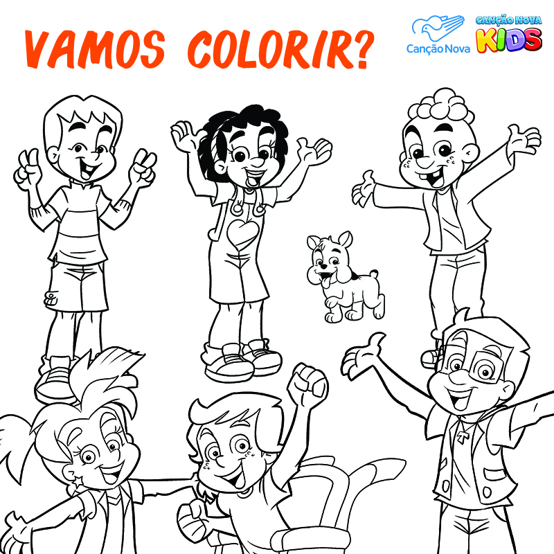 Desenhos para colorir - Nosso Clubinho