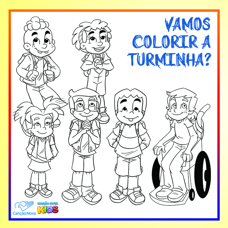 Desenhos para Colorir - Nosso Clubinho