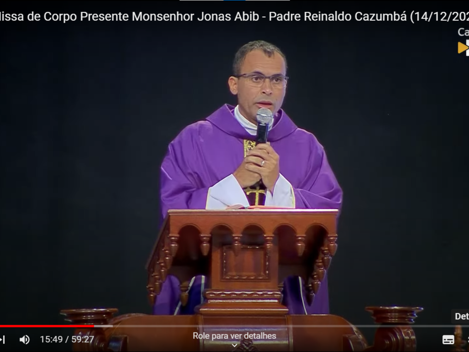 Santa Missa De Corpo Presente Monsenhor Jonas Abib Padre Reinaldo Cazumbá 14122022 9962