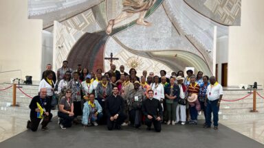 Santuário recebe a visita de grupo de Haitianos